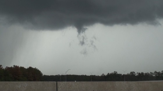 Brief tornado near Dayton, TX.