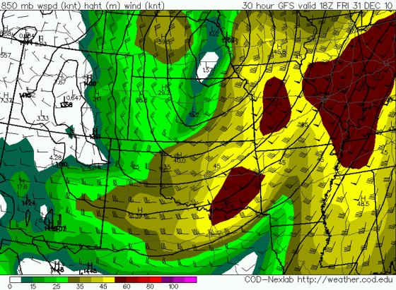 12z Dec 30 GFS 850mb forecast valid 18z Dec 31 12z Dec 30 GFS 850mb forecast valid 18z Dec 31