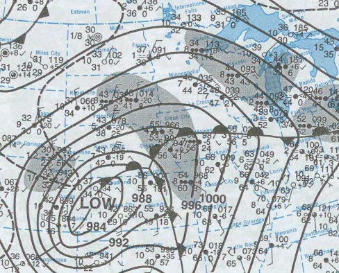Surface map April 11, 2001 (NCDC) courtesy Iowawx.com Surface map April 11, 2001 (NCDC) courtesy Iowawx.com