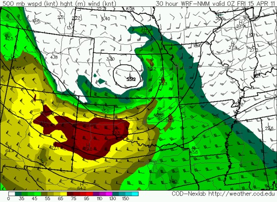 12z April 13 WRF 500mb winds valid 00z 15 April 12z April 13 WRF 500mb winds valid 00z 15 April