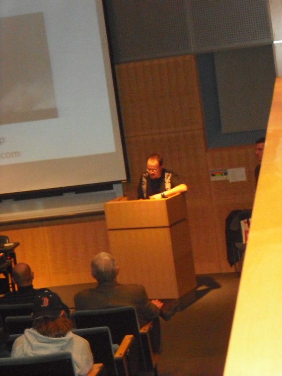 Steve Barabas introducing Jim Bishop. Steve Barabas introducing Jim Bishop.