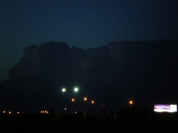 Supercell north of Wichita ~9 p.m. 5/6/2010 Supercell north of Wichita ~9 p.m. 5/6/2010