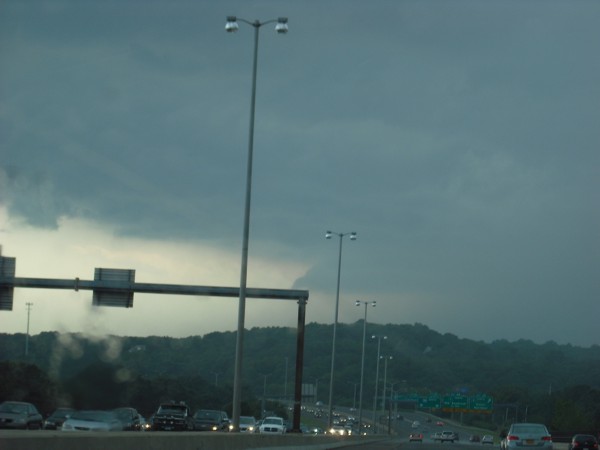 Looking west on I-95 Looking west on I-95