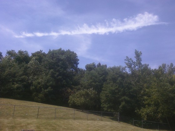 Cirrus cloud in Milford, CT August 14