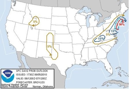 SPC Day 2 Outlook for Sunday, June 6 SPC Day 2 Outlook for Sunday, June 6