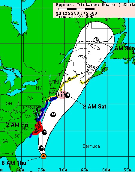 National Hurricane Center track forecast for Hurricane Earl 11a.m. Sept 2 National Hurricane Center track forecast for Hurricane Earl 11a.m. Sept 2