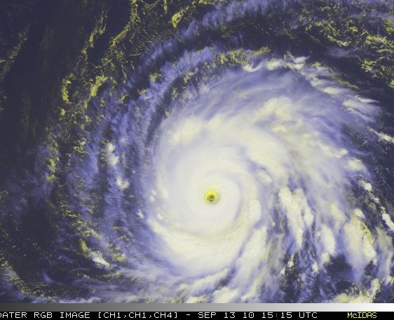 RGB Satellite Image of Hurricane Igor 1515 UTC September 13 RGB Satellite Image of Hurricane Igor 1515 UTC September 13
