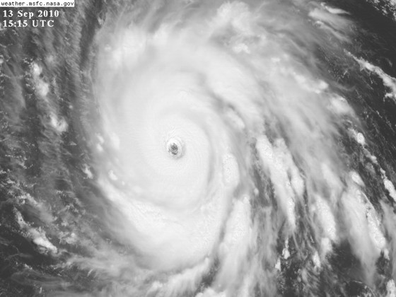 Visible image of Hurricane Igor 1515 UTC September 13 Visible image of Hurricane Igor 1515 UTC September 13