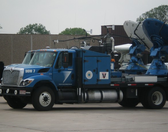 DOW (Vortex 2 mobile radar) in Elk City, OK waiting for storms to form DOW (Vortex 2 mobile radar) in Elk City, OK waiting for storms to form