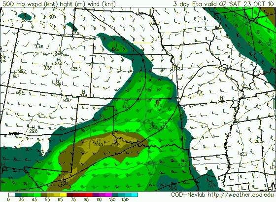 00z Oct 20 WRF 500mb heights/winds valid 00z Oct 23. 00z Oct 20 WRF 500mb heights/winds valid 00z Oct 23.
