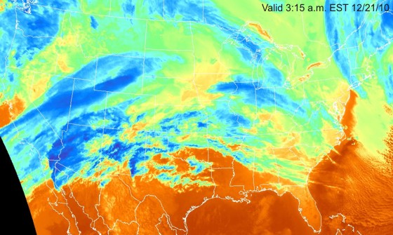 Infrared satellite image valid 3:15 a.m. EST 12/21/10 Infrared satellite image valid 3:15 a.m. EST 12/21/10