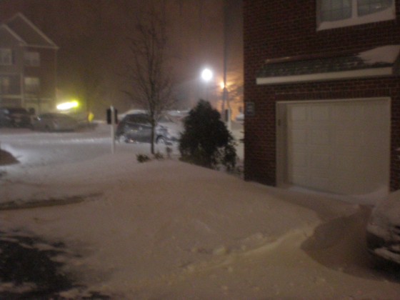 Taken just outside my apartment around 8:30pm EST Dec 26, 2010 Taken just outside my apartment around 8:30pm EST Dec 26, 2010