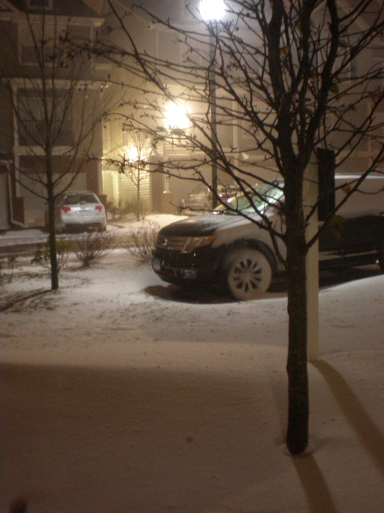 Taken just outside my apartment around 8:30pm EST Dec 26, 2010